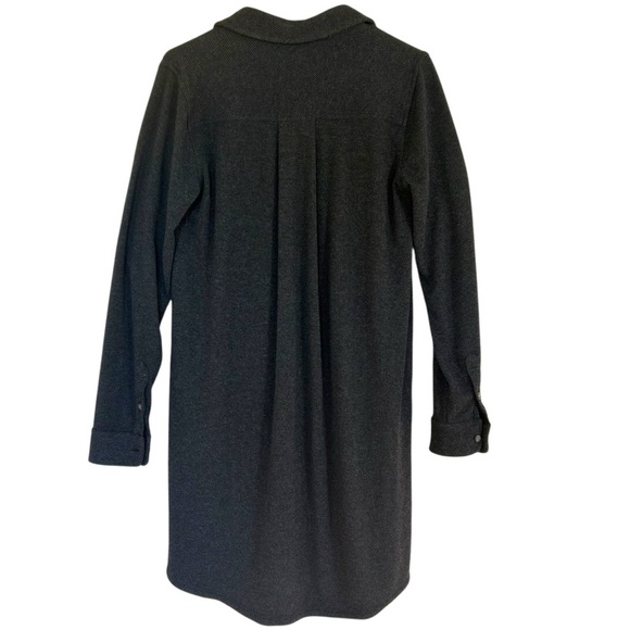 Faherty Legend Sweater Dress Heathered Black Twill size Small Soft Staple Casual - Picture 11 of 13